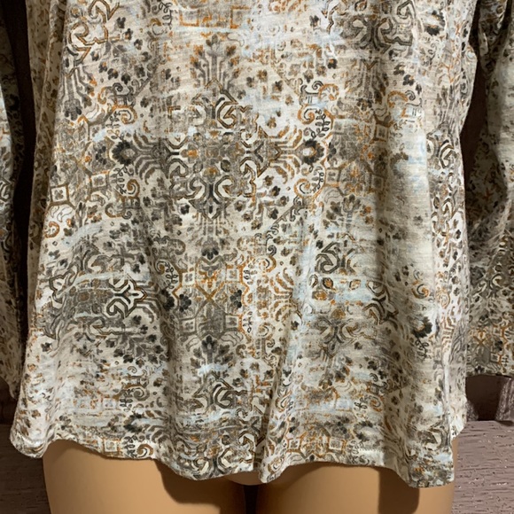Sonoma Knit Top Blouse Cream Brown XL🌀 - Picture 2 of 13